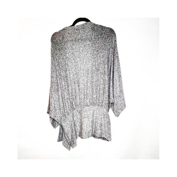 Saturday Sunday | Open Kimono Cardigan Gray Side Slits - Picture 2 of 4